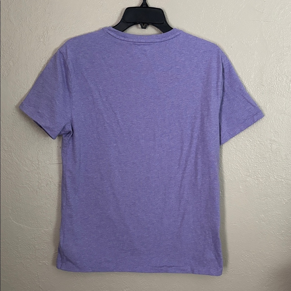 Polo Ralph Lauren Jersey Crewneck T-Shirt Mens Medium Purple Custom Slim Fit - Picture 7 of 7